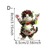 Colgante Decorativo Mochila Flor de Rosa Llavero Popular Gatito Acrílico Coche Accesorios Transfronterizos Día de San Valentín 2D