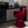 Entrega no Mesmo Dia Penteadeira para Quarto Banqueta Cadeira Princesa Francesa Luxo Leve Cadeira de Jantar com Encosto para Manicure Estilo Creme Cadeira para Maquiagem