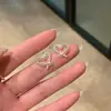 Pendientes de Plata de Ley S925 con Perla y Circonita, Suaves y Versátiles, para Mujer, Pendientes de Lujo Ligero de Gama Alta, Accesorios de Oreja con Temperamento Único y Hermoso