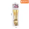 Amazon Vajilla de Acero Inoxidable Paquete de 6 Bolsas de PVC Transfronterizo Cuchillo y Tenedor Cuchara Cuchillo y Tenedor para Bistec Occidentales Cuchara Set de Supermercado