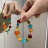 Nuevo brazalete tejido con cuentas estilo sal de nicho con un toque único de alta gama, moderno y elegante, versátil y personalizado