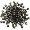 4x Contas de Letras Acrílicas 7mm Preto Dourado Contas Redondas Planas Feitas à Mão Acessórios de Quebra-Cabeça DIY Colar Bordado à Mão Contas Soltas