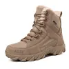 Botas de Nieve de Terciopelo para Hombre Nuevas, Botas de Senderismo para Exterior, Botas de Combate para Hombre, Botas de Campo de Caña Alta, Zapatos Casuales de Moda