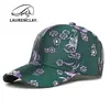 Gorra de Béisbol de Tapa Dura Estilo Chino para Mujer, Sombrero de Protección Solar para Primavera y Otoño, Gama Alta, Adelgazante de Rostro, Estilo Étnico con Visera Floral