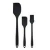 Raspador de silicone de três peças, raspador de uma peça, utensílios de cozinha para assar, raspador de creme para bolo, pincel de óleo de silicone