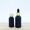 En stock Botella a prueba de luz color café para aceites esenciales 10 ml botella con gotero de vidrio esmerilado sub-botella de esencia botella vacía de muestra pequeña portátil