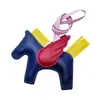 Pendente de Couro do Ano do Cavalo Pingente Criativo de Pônei Acessório de Couro PU Recheado Desenho Animado Exquisito Pingente de Bolsa de Pônei