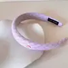Faixa de Cabelo Xadrez Elegante Estilo Coreano e Japonês para Primavera e Verão para Mulheres, Design de Coroa Alta, Acessório de Cabelo Versátil para o Dia a Dia, Acessório de Cabeça Fresco Pastoral, Estilo de Nicho