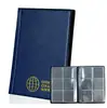 Álbum Transparente de Coleção de Moedas com 120 Compartimentos Transfronteiriço, Porta-Moedas Comemorativas com 60 Compartimentos, Álbum de Armazenamento de Moedas para Coleção de Moedas Antigas e Selos