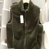 Chaleco de forro polar coral para hombre, muy eficaz para el calor, adecuado para otoño e invierno, estilo casual, cuello alto, color liso, chaleco deportivo, chaleco de forro polar