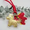Llavero de Oro Puro 999 "Hazte Rico al Instante", Regalo de Año Nuevo del Año del Caballo, Colgante de Caballo Pequeño, Recuerdo para la Prosperidad Instantánea