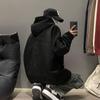 Suede Rosa Rosa Moletom Com Capuz Masculino Primavera e Outono Tendência Pesada Casal Retro hi Estudantes Online Celebrante Ho Escola