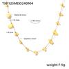 Marca francesa natural cascalho temperamento clavícula colar pulseira aço inoxidável não desbota luz luxo terno atacado