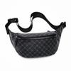 Moda Xadrez Peito Bolsa Montando Celular Cintura Bolsa Coreana Bolsa de Ombro Masculina Casual High-end Bolsa Masculina Crossbody
