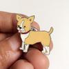 Broche de metal para perro mascota de venta caliente, insignia para ropa y sombrero, aleación, accesorios para amantes de los animales, una generación de punto