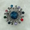 Broche de Cristal Geométrico Hueco de Nueva Moda Europea y Americana Broche de Aleación con Diamantes de Personalidad de Moda para Mujer