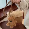 Bolso de Peluche de un Solo Hombro para Mujer Otoño e Invierno, Bolso Cruzado de Lana de Cordero Retro Nuevo Nicho 2026, para Teléfono Móvil y Billetera