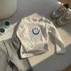 Ropa Infantil para Niños y Niñas de Tallas Pequeñas y Medianas, Estilo Nuevo Primavera y Otoño 2025, Camisetas de Algodón Puro, Tops, Camisas de Manga Larga Estampadas para Abajo