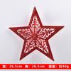 Decorações de Natal em caixa pingentes de gota d'água em forma de coração layout de cena de árvore de Natal pingente de estrela de cinco pontas cebola girassol