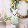 Vestido Lindo de Pascua Transfronterizo Semanal Colgante de Muñeca de Conejo Decoración para el Hogar Accesorios para Vestido de Fiesta Temática