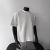 Marca Americana Moderna Design de Nicho Camisetas Bordadas Soltas de Manga Curta para Homens e Mulheres, Tops Elegantes da Moda de Verão