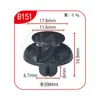 Clips de Fijación Rápida Universal Xinyida para Parachoques Delantero y Trasero, Guardabarros y Maletero de Coche