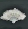 Abanicos de Plumas con Letras de Perla para el Partido Nupcial Fiesta de Despedida de Soltera Boda 21 Piezas Abanicos de Plumas