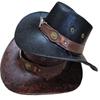 Popular Transfronteiriço Rachado Chapéus Equestres Retrô Ocidentais Masculinos e Femininos Novo Chapéu Cowboy Jazz de Copa Reta