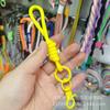 Nuevo Cordón Simple de Moda para Teléfono Móvil Explosivo Multifunción Cuerda Corta Antiperdida Anillo de Resorte con Abrazadera de Pintura de Color
