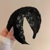 Diadema de Gasa de Ala Ancha para Mujer 2025 Nuevo Estilo Diadema de Alta Gama Accesorio Elegante para el Cabello para Lavarse la Cara y Crear Peinado de Corona Alta