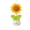 Adornos Florales Hechos a Mano para el Día del Maestro, Flores Artificiales de Girasol, Adornos Terminados en Maceta, Regalos Creativos para Maestros en el Día del Maestro