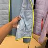 Offline 499 Estilo Montaña para Exteriores Ligera Cuello Alto Cortavientos Cálida Chaqueta de Algodón Chaqueta de Algodón con Empalme de Color Contrastante Chaqueta para Mujer
