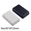 Caixa de Junção ABS Preta DYI Universal Carcaça Plástica Design com Furos Carcaça PCB Carcaça GPS Caixa Plástica