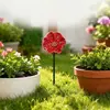 Nuevo Estaca de Metal Hecha a Mano para Jardín de Flores - Comedero de Pájaros Floral de Metal Hecho a Mano