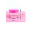Caja Redonda Translúcida para Empaque de Pastillas, Crema para Sombras de Ojos, Caja de Maquillaje para Viaje, Caja Pequeña para Joyas, Estilo Grueso