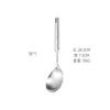 Conjunto de utensílios de cozinha engrossados de aço inoxidável 304 alça de bambu oco espátula colher Utensílios de cozinha colher de sopa colher de arroz dreno
