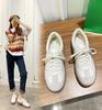Zapatos Deportivos Casuales para Mujer Spot de Cuero Genuino Uva Mom Xunde Colores de Primavera 2022 Puntera Redonda Suela de Goma Natural con Aumento Interno de Altura