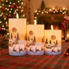 Luz Electrónica de Vela LED Dongchuangtai Escena de Nieve Navideña Vela de Simulación Luz de Vela sin Llama Suministros de Decoración de Ambiente