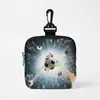 Bolsa de Monedas con Estampado de Fútbol Copa Mundial 2026 Cremallera Entrenamiento al Aire Libre Bolsa para Comida de Perro Almacenamiento Bolsita para Auriculares Mini