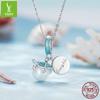 Plata Ziyun Serie Océano etiqueta de tortuga hecho a mano diy colgante plata s925 concha cuenta pulsera collar accesorios con cuentas
