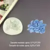 Molde de Silicone Gardenia Fraggots Dobrável Açúcar Chocolate Bolo Molde Resina Gesso Gota Molde