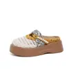 Nuevas Zapatillas Transpirables Frescas de Malla Hueca con Decoración de Moño Floral, Medias Zapatillas Cerradas Suaves Antideslizantes para Mujer, Verano 2026