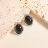 2026 Nuevos Pendientes de la Serie Ojo de Tigre de Nicho, Pendientes de Alta Gama Estilo Hong Kong, Pendientes Sencillos Retro de Lujo Ligero