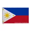 Bandera filipina en stock transfronteriza de 90x150 cm, bandera filipina de 3x5 pies hecha de poliéster, se puede usar con un asta de bandera