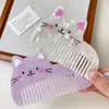 Peine para el Cabello de Gato Lindo de Gama Alta Dibujos Animados Animal Espesado Peine para el Cabello de Ácido Acético Europeo y Americano Portátil Peine de Maquillaje para Mujer Nuevo Estilo