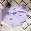 Ropa interior femenina de seda de hielo sin costuras, una pieza, talla grande, cintura media, ajustada a la cadera, parte inferior de algodón para mujer