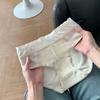 Ropa interior para mujer de algodón puro 2025 Nuevo estilo de algodón para niñas Grado 10A Entrepierna extendida antibacteriana Calzones tipo "fairy shorts" de cintura media