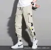 Estación Independiente Pantalones de Trabajo para Hombre Otoño Delgados Sueltos Marca de Moda Joggers Bolsillos Múltiples Casual Versátil Talla Grande Pantalones Cortos de Moda