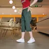 Fabricante Direto Shorts de Jacquard de Seda Gelada de Verão Acima do Joelho Masculino Soltos Retos Casuais Confortáveis Elásticos Frescos Respiráveis