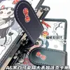 Nuevo Carpeta de Almacenamiento A6 Blanco y Negro, Moderna y Genial Gato Lindo de Dibujos Animados Hebilla Magnética para Tarjetas Carpeta de Tarjetas, Cuaderno de Hojas Sueltas de PU